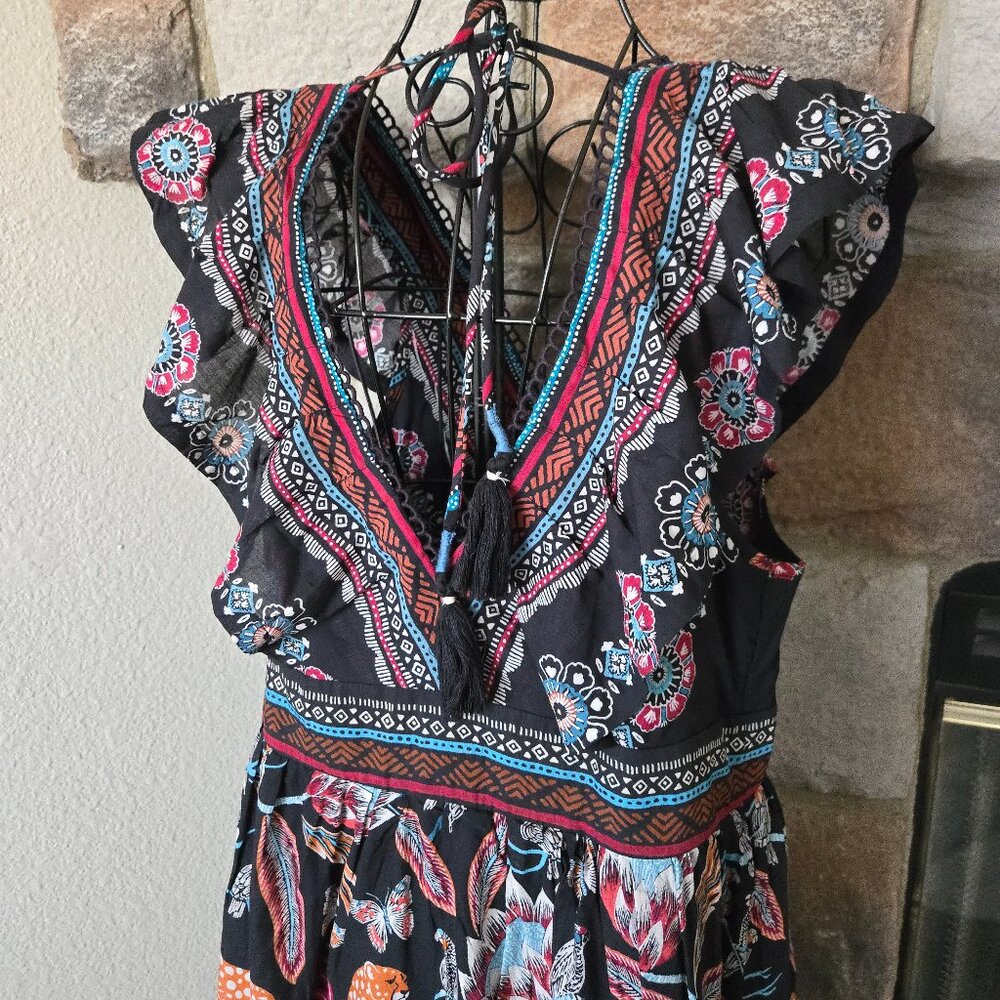 NWT Anthtopologie V-Neck Plunge Tunic Tribal Dress - Picture 9 of 16